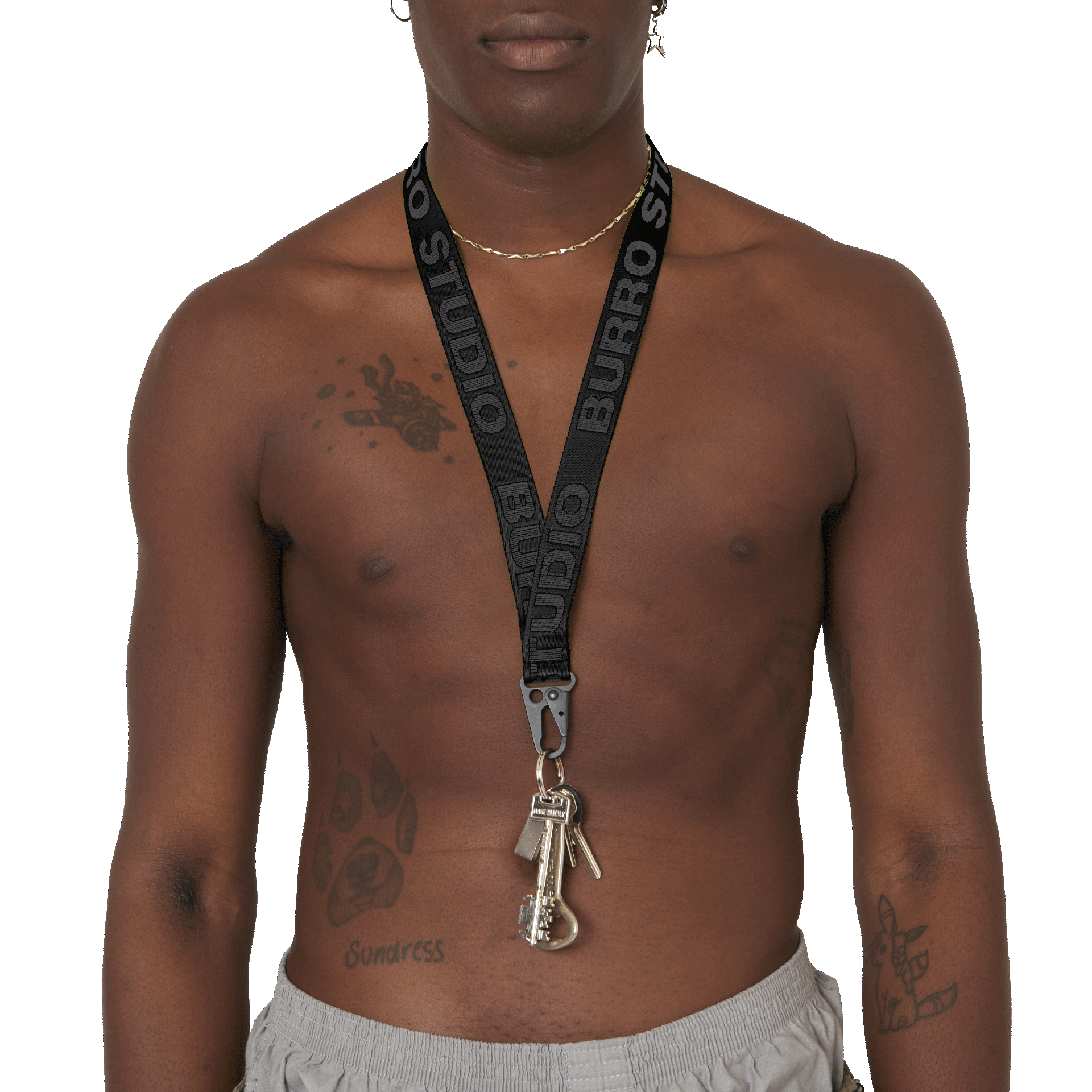 BS Lanyard Black Black