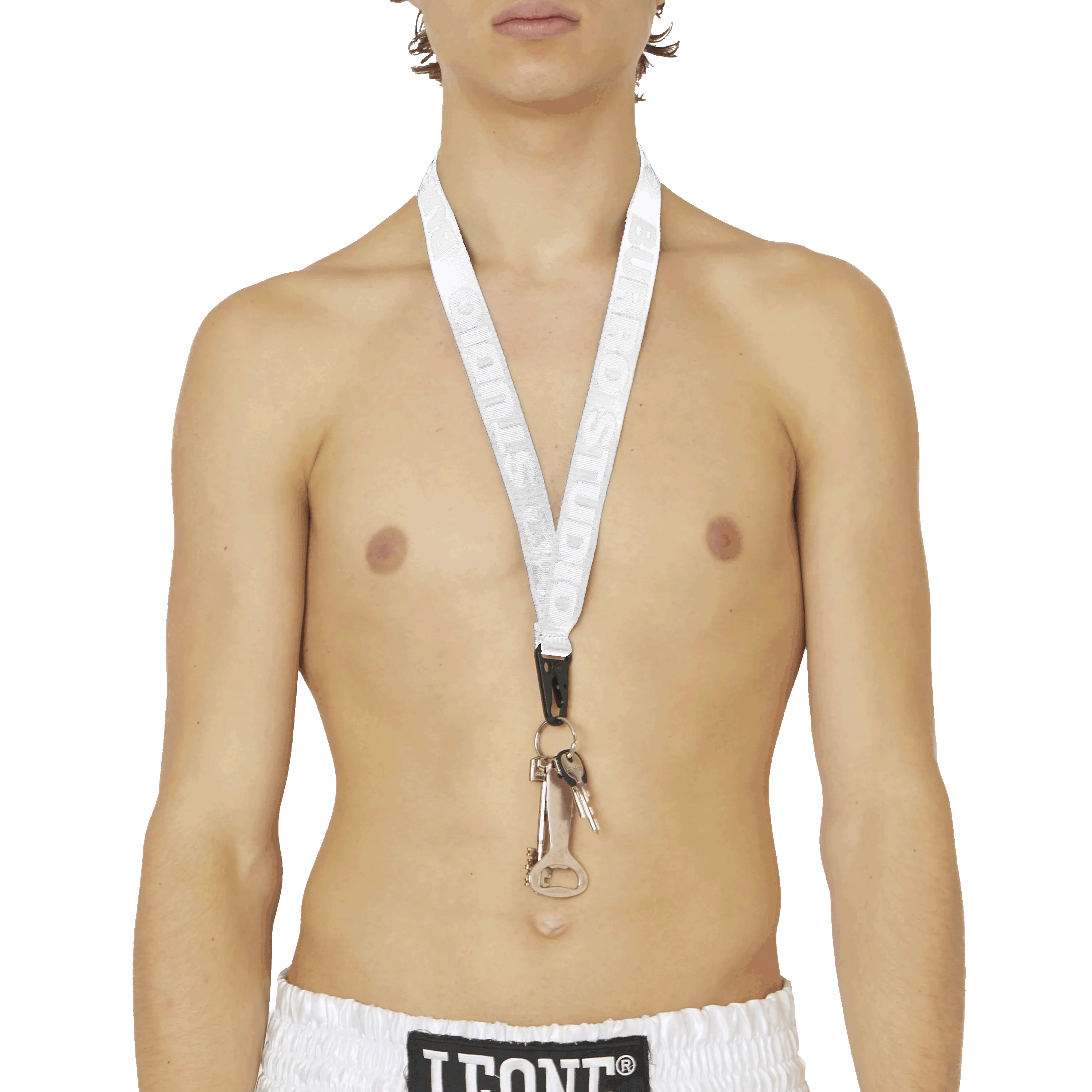 BS Lanyard White White