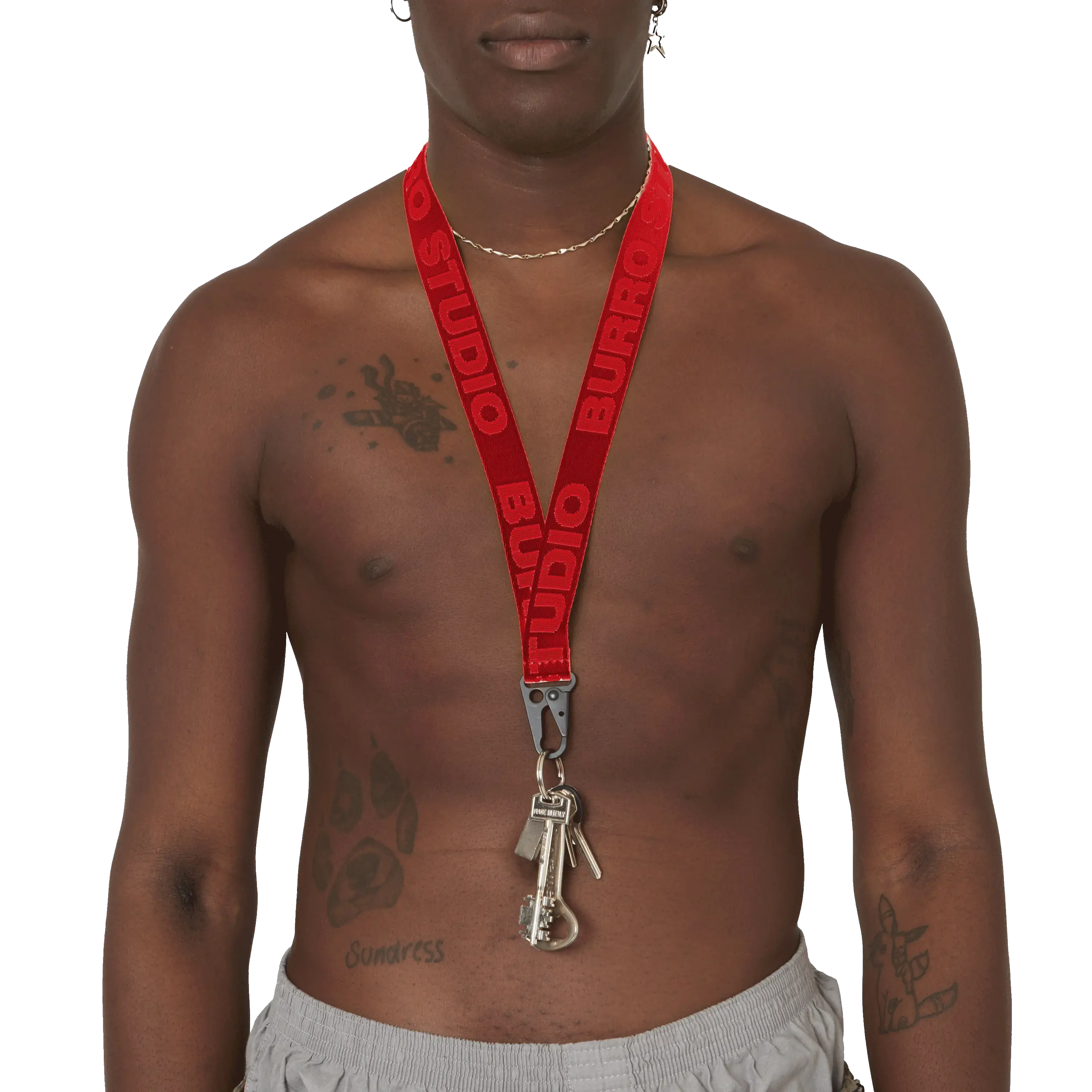 BS Lanyard Red Red